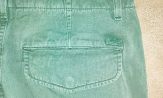 Lacoste Pantalón hombre T40 Verde Caqui