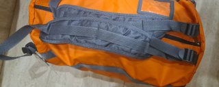 Bolsa de deporte BASIC FIT naranja y gris
