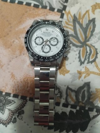 Orologio Rolex Daytona in Acciaio Bianco