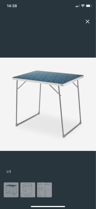 Mesa plegable camping 2/4 personas