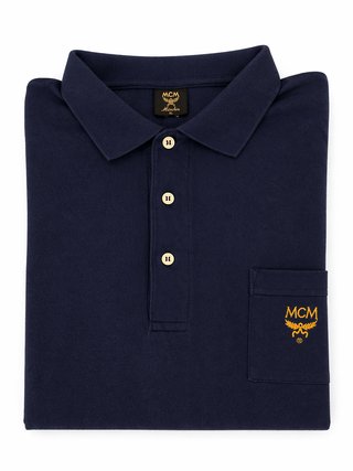 Camisa Polo MCM Vintage Azul Talla XL
