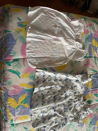 Camisas manga corta blancas y florales