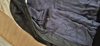 Chaqueta de ante negra