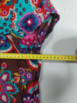 Vestido estampado Blanco Talla 46