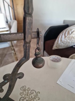 Balanza Romana de mesa en bronce 25kg