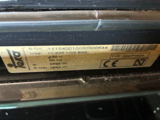 Horno eléctrico Teka empotrable
