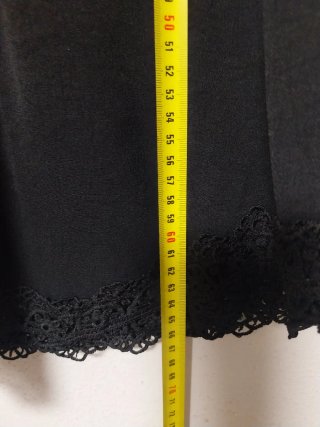 Camiseta tirantes Shein negra encaje talla s