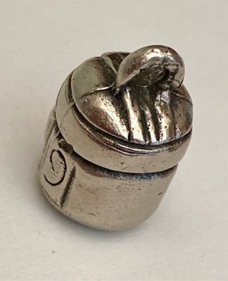 Colgante de Plata Antigua Cabeza Buda. Colección!