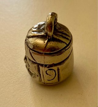 Colgante de Plata Antigua Cabeza Buda. Colección!