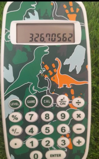 Calculadora Infantil United Office Dinosaurios
