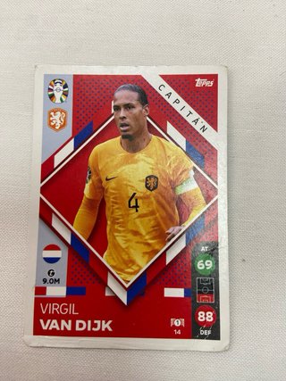Pack 6 Cromos Selección Holanda Topps Euro