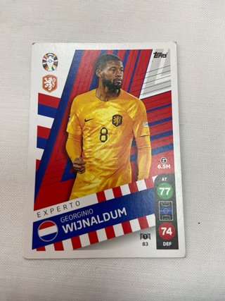Pack 6 Cromos Selección Holanda Topps Euro