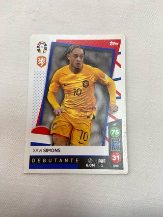 Pack 6 Cromos Selección Holanda Topps Euro
