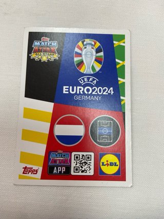 Pack 6 Cromos Selección Holanda Topps Euro