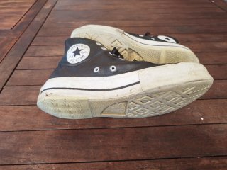 Tenis Converse Botín Piel Negra