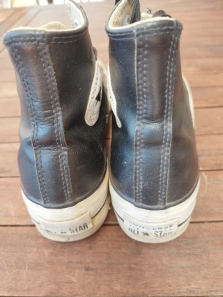Tenis Converse Botín Piel Negra