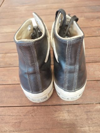 Tenis Converse Botín Piel Negra