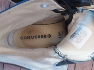 Tenis Converse Botín Piel Negra