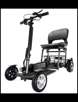 CAREWAY Lite Travel Cuatriciclo Eléctrico Plegable