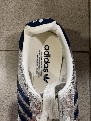Zapatillas Adidas plateadas y azules