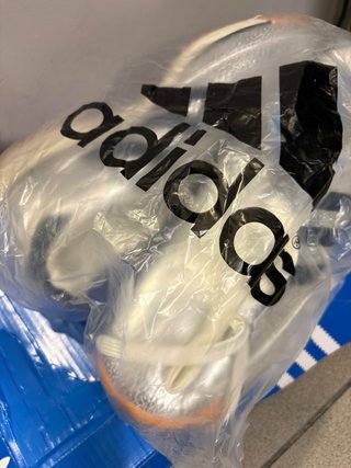 Zapatillas Adidas plateadas y azules