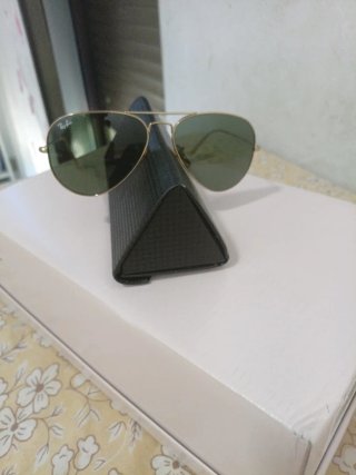 Gafas Ray-Ban Aviator Doradas Verdes
