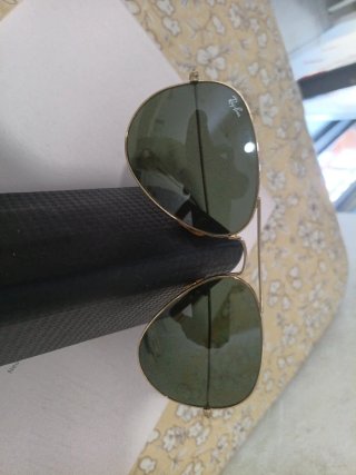 Gafas Ray-Ban Aviator Doradas Verdes