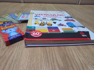 Libro interactivo de vehículos y medios transporte