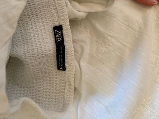 Vestido Zara Halter Verano Blanco