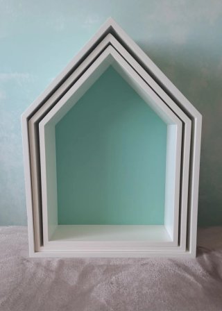 3 Estanterías Casita Blancas