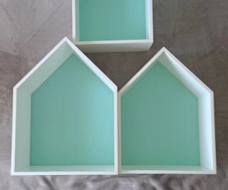3 Estanterías Casita Blancas