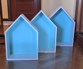 3 Estanterías Casita Blancas