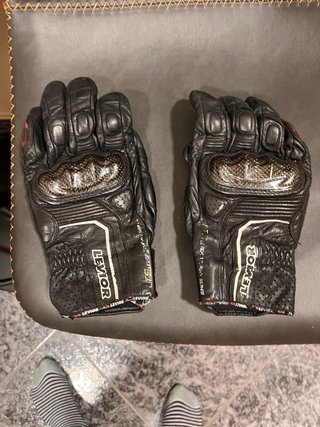 Lote guantes moto Dainese + bolsa depósito Motocen