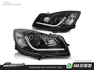 FAROS DELANTEROS LUZ DIURNA LED REAL + TUBE LIGHT PARA OPEL INSIGNIA