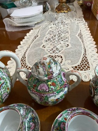 Servicio de té/café antiguo Chino Macao