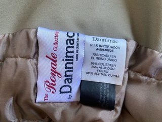 Chaqueta Gabardina Dannimac Vintage Beige