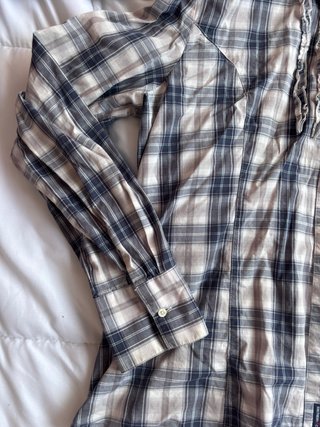 Camisa Vintage 90s Ruffle Oversize