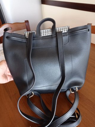 Zaino Camomilla Milano donna nero e bianco
