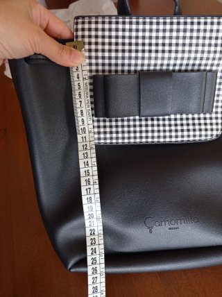 Zaino Camomilla Milano donna nero e bianco