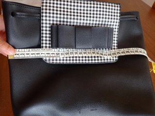 Zaino Camomilla Milano donna nero e bianco