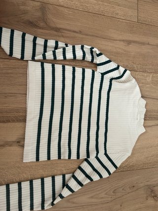 Jersey de rayas blanco y verde