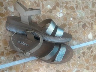 Sandali Comodia Beige/Argento Tg 40