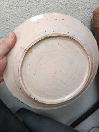 Plato braserillo antiguo,cerámicaFajalauza