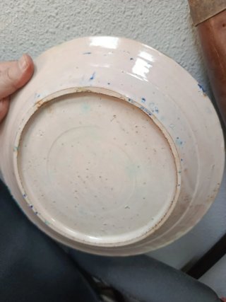 Plato braserillo antiguo,cerámicaFajalauza