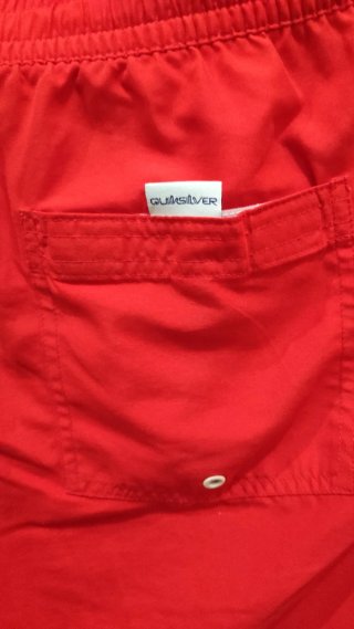 ✅Pantaloneta Quiksilver Roja Talla M