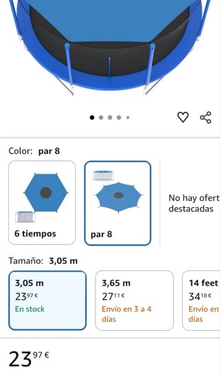 Cama elástica trampolín CRIBIT Ø 244 cm