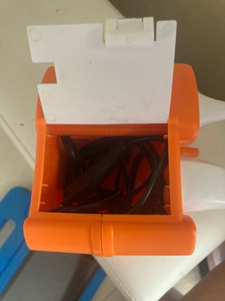 Inflador de globos eléctrico naranja