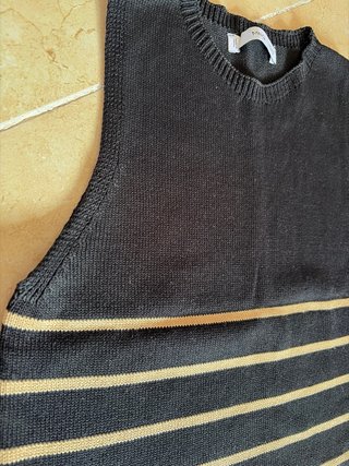 Top Chaleco Rayas Mango