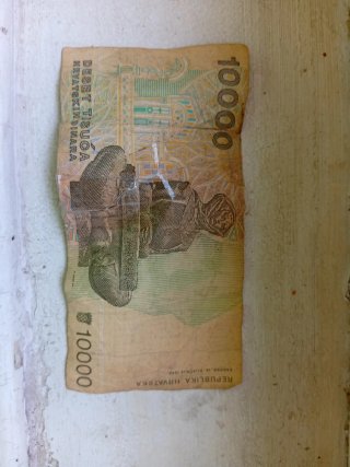 Billete 10000 Kuna Croata 1993
