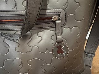 Maletín Tous Gris con Ositos Grabados
